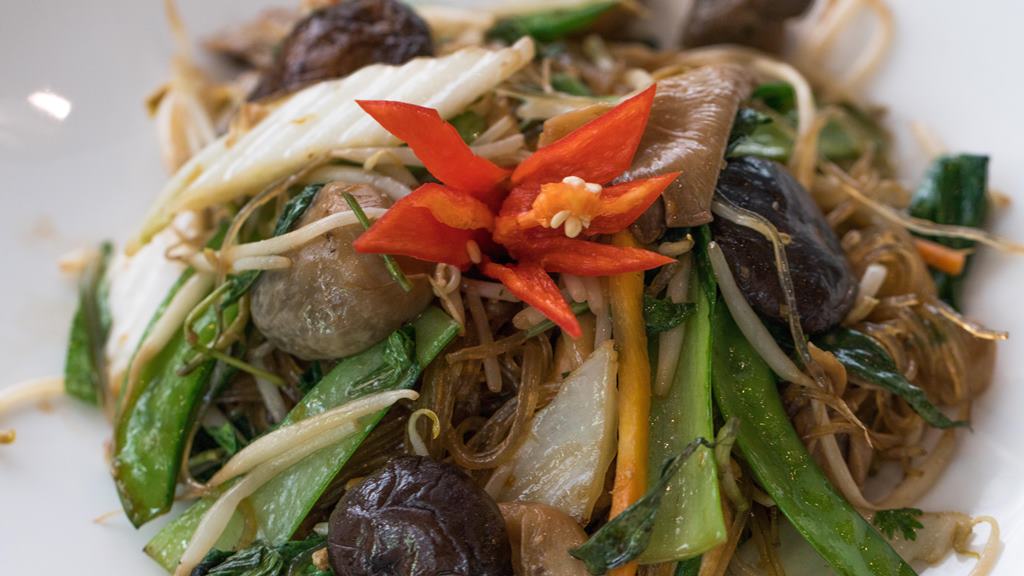 Miến xào nấm