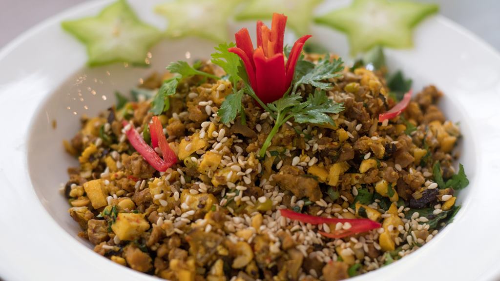 Nấm nộm bánh tráng